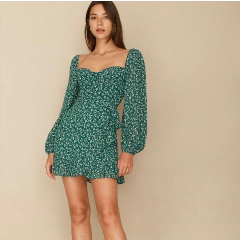 Reformation Cammi Dress Parsley size 0